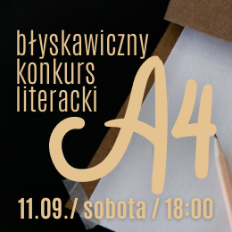 BŁYSKAWICZNY KONKURS LITERACKI A4
